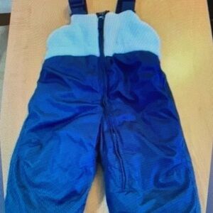 Children's Blue and White Winter Overalls